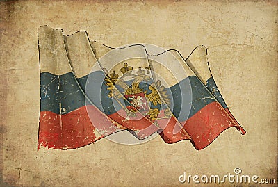 Papyrus Background â€“ Flag of Russian State Cartoon Illustration